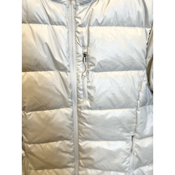 Eddie Bauer Women’s Down Packable Puffer Jacket Large Silver 650 Water Repellent - Picture 5 of 11